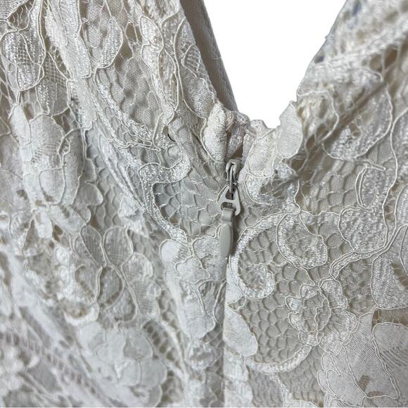 Alexia Admor Mother of Bride or Guest Dress, Bisque,  Lace Overlay, Cocktails 10 - Picture 6 of 11